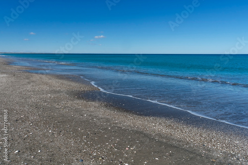 Shell Beach  San Antonio East Harbor  Rio Negro  Patagonia Argentina.