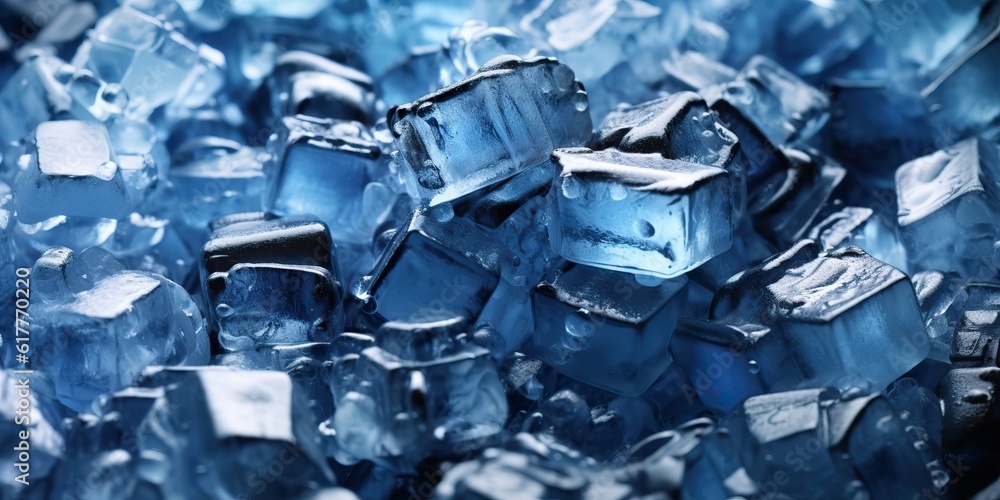 AI Generated. AI Generative. Ice cube cold water solid pattern decoration background. Graphic Art AI Generated. AI Generative. Ice cube cold water solid pattern decoration background. Graphic Art