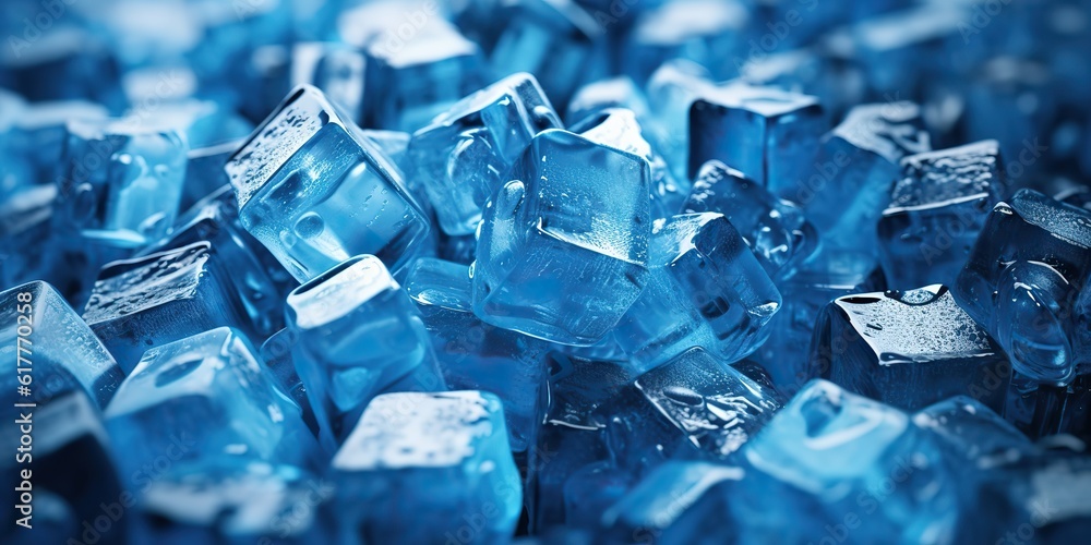 AI Generated. AI Generative. Ice cube cold water solid pattern decoration background. Graphic Art AI Generated. AI Generative. Ice cube cold water solid pattern decoration background. Graphic Art