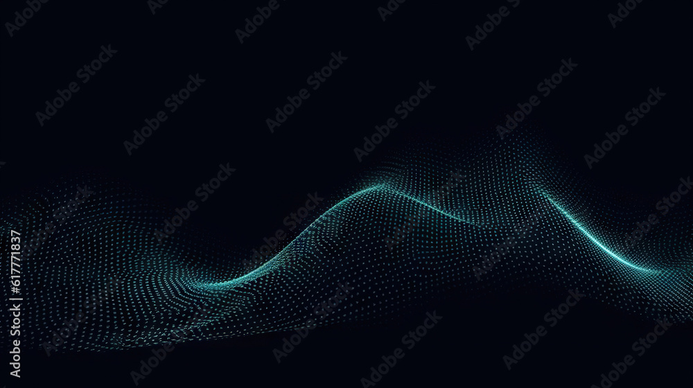 Fototapeta premium Modern digital abstract 3D background. Copy space. Can be used in the description of network abilities, technological processes, digital storages, science, education, etc.
