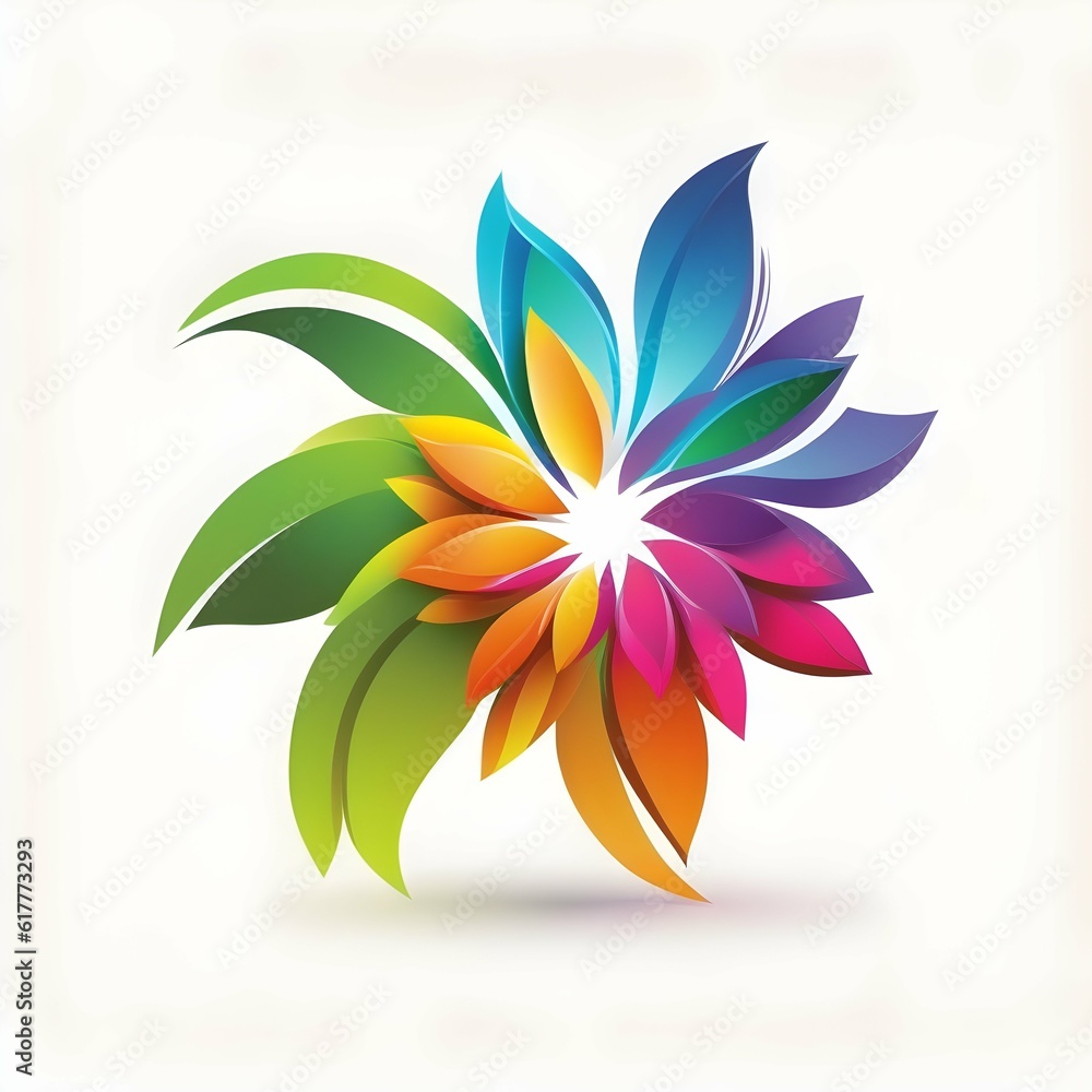 flower logo vector no background 