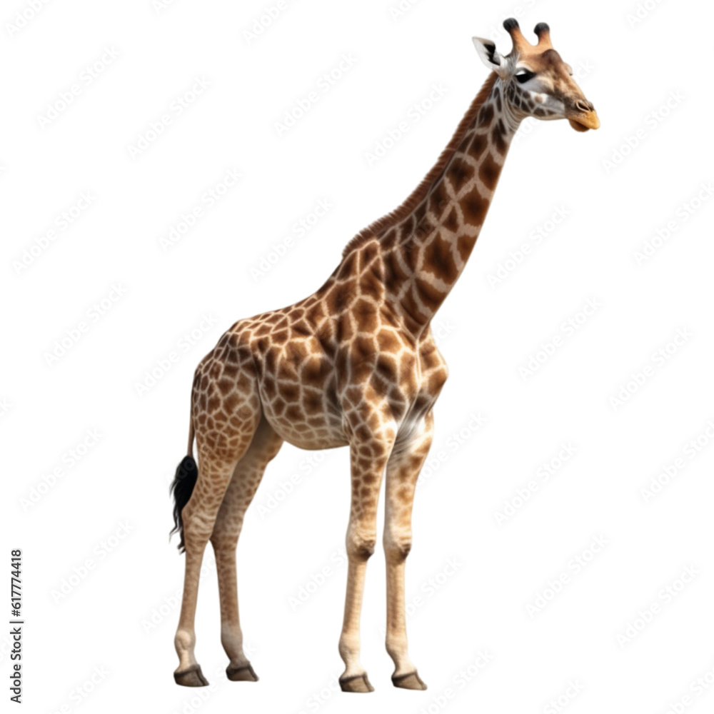 Giraffe (PNG) - ai generated