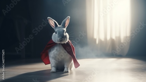 The Meadow's Champion: Rabbit in a Hero's Costume Leads the Way to Bunny Justice photo