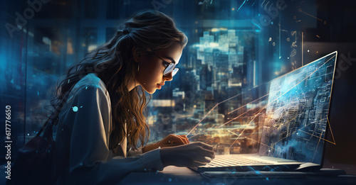 Woman Software Engineer, Hacker, Computer Specialist © PHdJ
