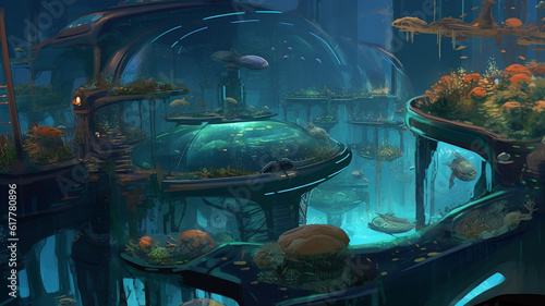 underwater world  Superb anime-styled and DnD environment	
