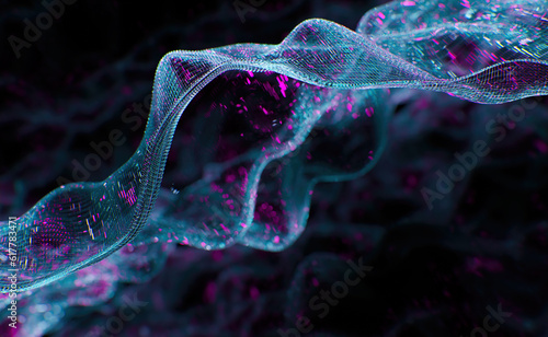 3D rendering of abstract background, big data concept, quantum computer technology concept