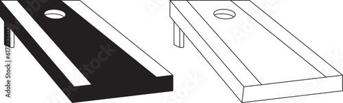 Cornhole Board Silhouette, Cornhole Board SVG