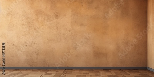 Brown wall and sun light shadow space background, AI Generated
