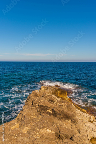 Beautiful View of Augusta Coastline, Syracuse, Sicily, Italy, Europe