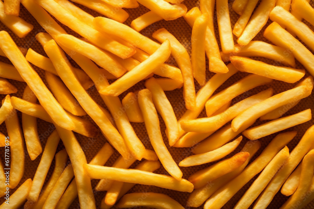 wooden fat chip fry tasty food snack background french meal potato. Generative AI. wooden fat chip fry tasty food snack background french meal potato. Generative AI.