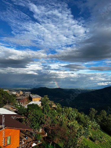 view of the city of the mountains