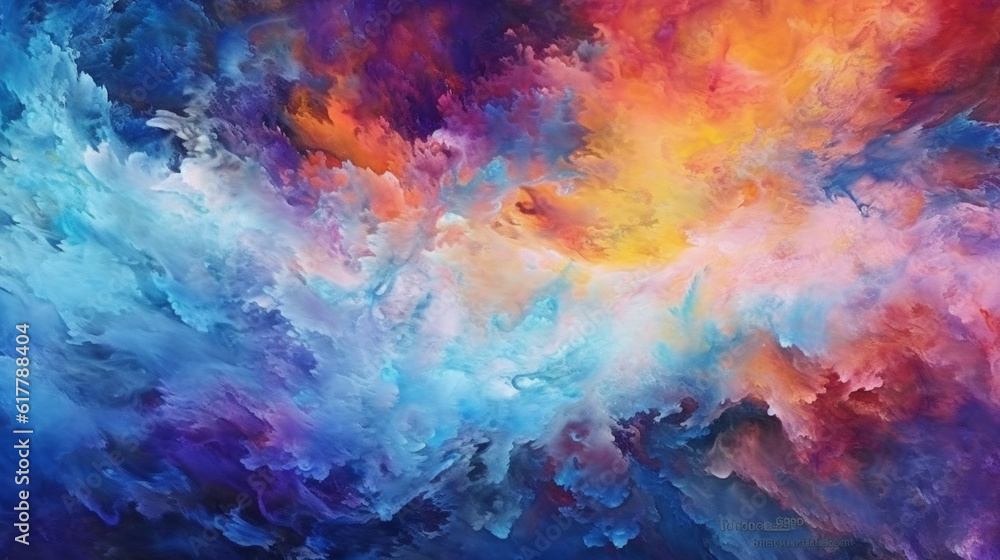 abstract cosmic nebula background with clouds