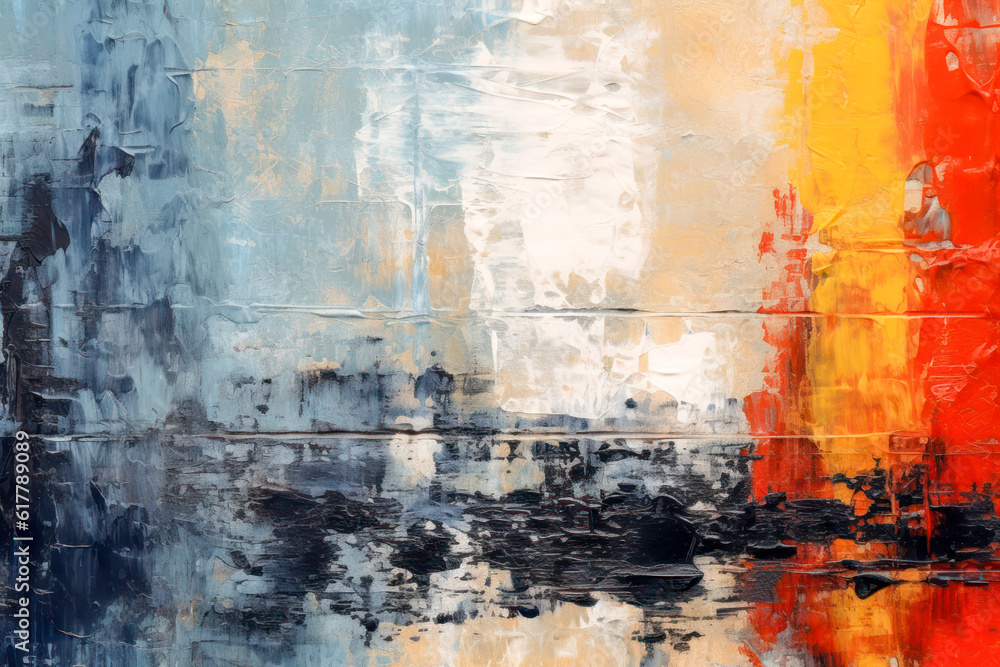 Abstract landscape with sea and fire. Abstract landscape with sea and fire.