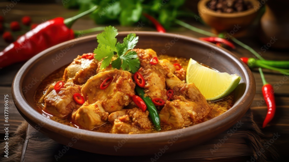 chicken stew with a bowl chicken stew with a bowl