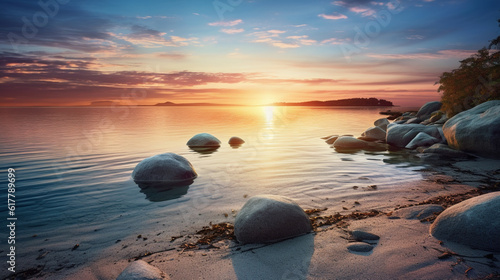 Fototapeta Naklejka Na Ścianę i Meble -  sunset on the beach