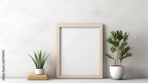 white fram with white background © Zain Graphics