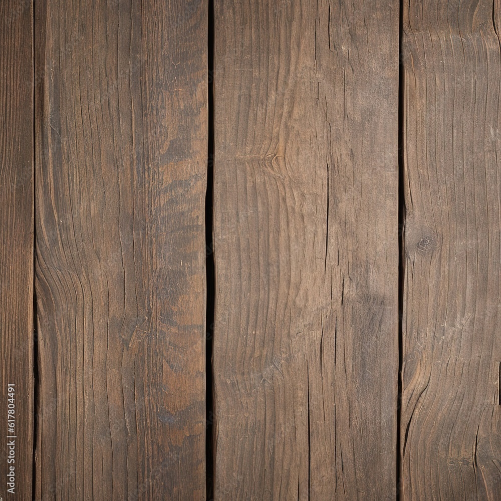 Naklejka premium Old wood texture. Floor surface. Wood background. Wooden texture. AI generated illustration