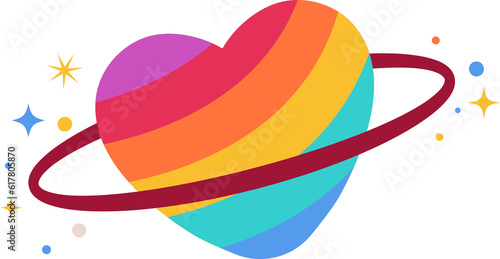 Rainbow Heart Icon