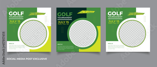 golf tournament social media post
