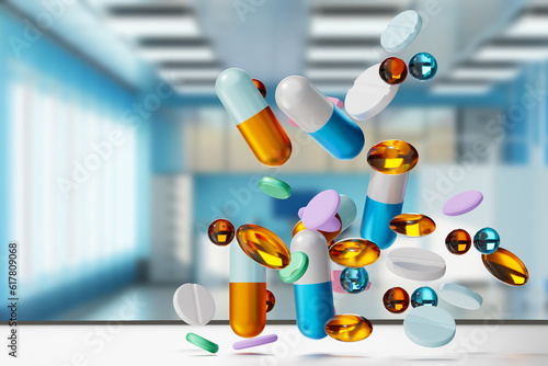 Medical tablets. Capsules a...