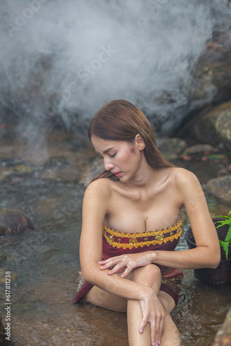 sexy, forest, asia, bath, bathing, bathroom, beautiful, beauty, body, care, cascade, caucasian, clean, colorful, country, countryside, creek, female, fresh, girl, hair, happy, health, hot, landscape, 