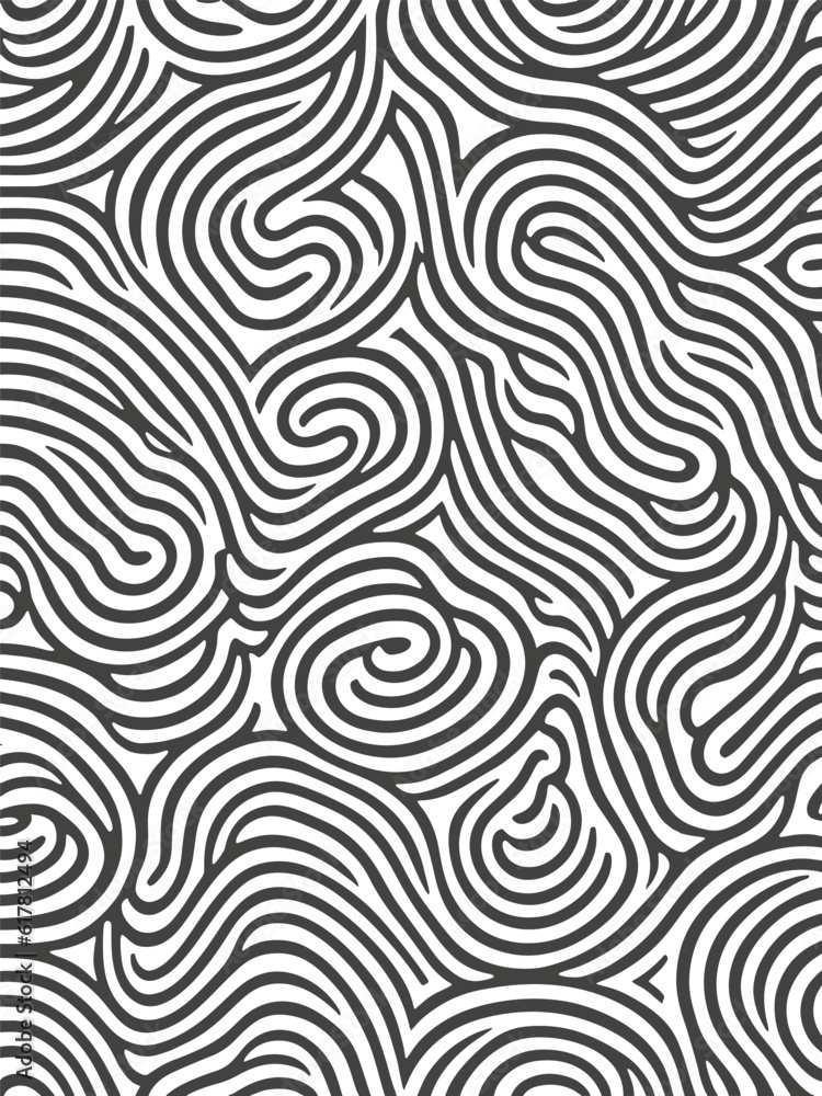 Abstract Seamless Zebra Wavy Lines Pattern Background Abstract Seamless Zebra Wavy Lines Pattern Background
