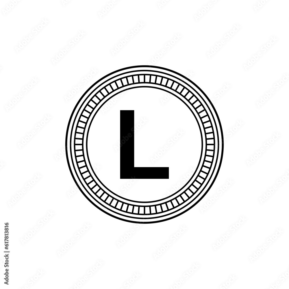 Moldova Currency Symbol, Moldovan Leu Icon, MDL Sign. Vector Illustration