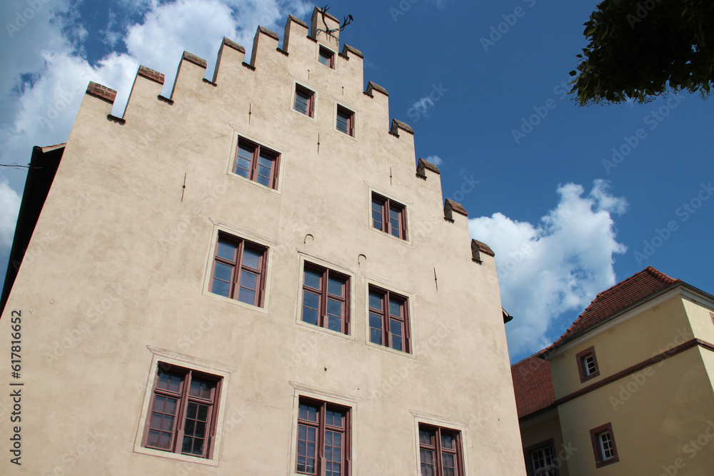 Naklejka premium castle of the dukes of wurtemberg in riquewihr in alsace (france)