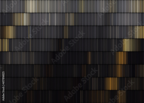 vector stylized black and gold plate background