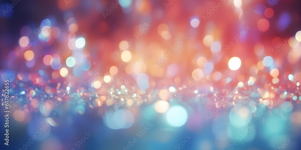 Bokeh Abstract Background with Glitter Lights. Blurred Soft vintage colored Bokeh Abstract Background with Glitter Lights. Blurred Soft vintage colored