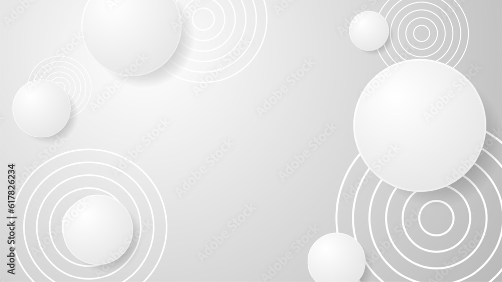 Geometric Circle Shape Abstract Background. Technology Banner Wallpaper. Vector Geometric Circle Shape Abstract Background. Technology Banner Wallpaper. Vector