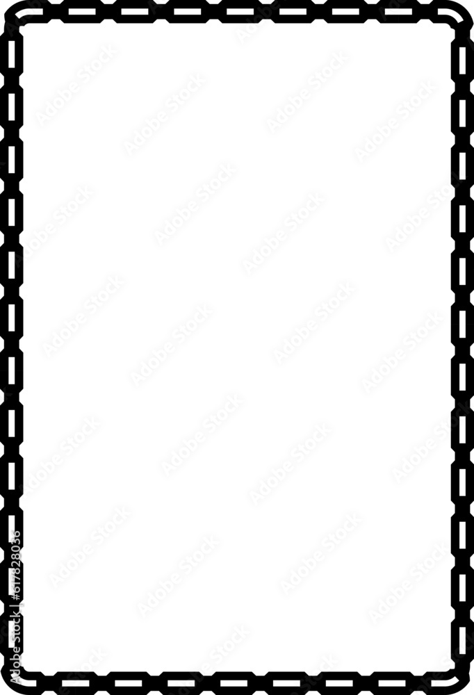 Rectangle shape Chain round frame Chain let design texture decorative vintage frames silhouette black ornamental label frames banners vector retro badges elements symbols ornate ribbon borders 