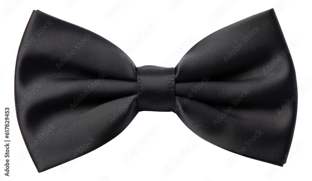 Black bow tie isolated. Black bow tie isolated.