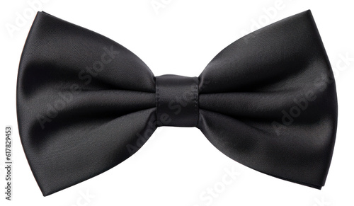 Black bow tie isolated.