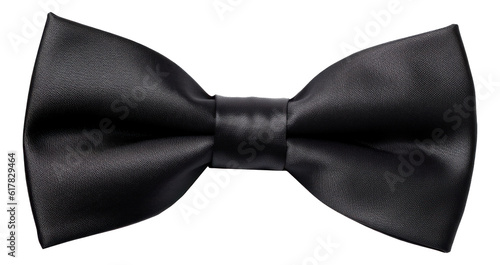 Billede på lærred Black bow tie isolated.