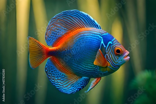 discus fish in the water