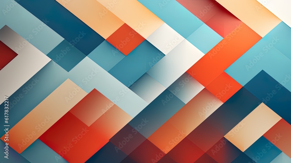 Colorful 3D geometric background, generated by AI Colorful 3D geometric background, generated by AI