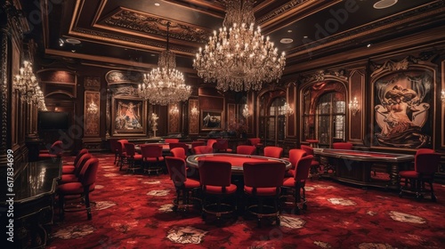 Inside a luxury casino