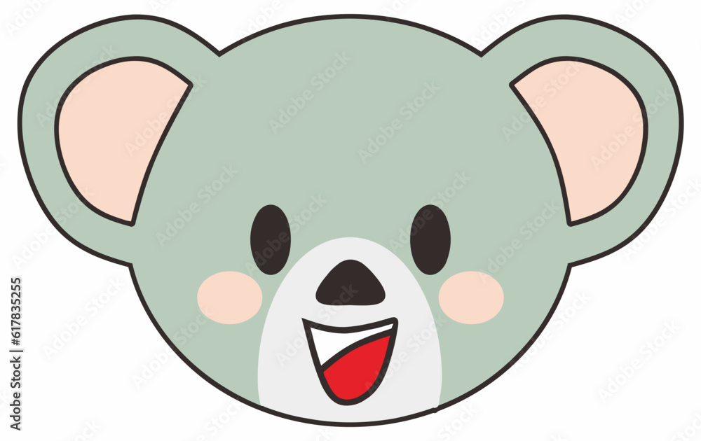 Face Animal Emoticon Vector Element Face Animal Emoticon Vector Element