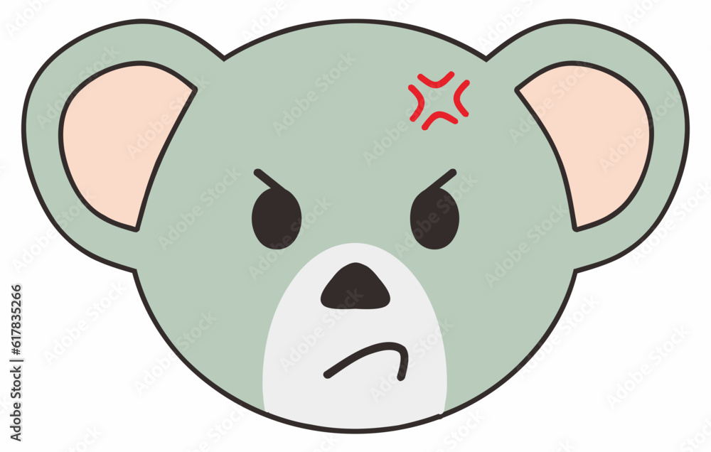 Face Animal Emoticon Vector Element Face Animal Emoticon Vector Element
