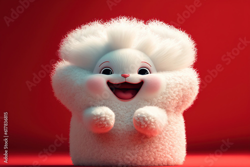  Super fluffy cute smile Generative AI