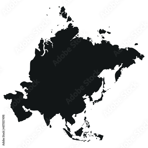 Azja, kształt kontynentu. 