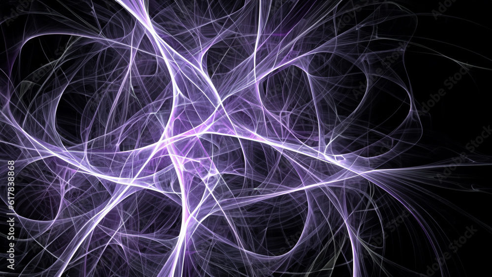 Abstract electrifying lines, smoky fractal pattern, digital illustration art work of rendering chaotic dark background Abstract electrifying lines, smoky fractal pattern, digital illustration art work of rendering chaotic dark background