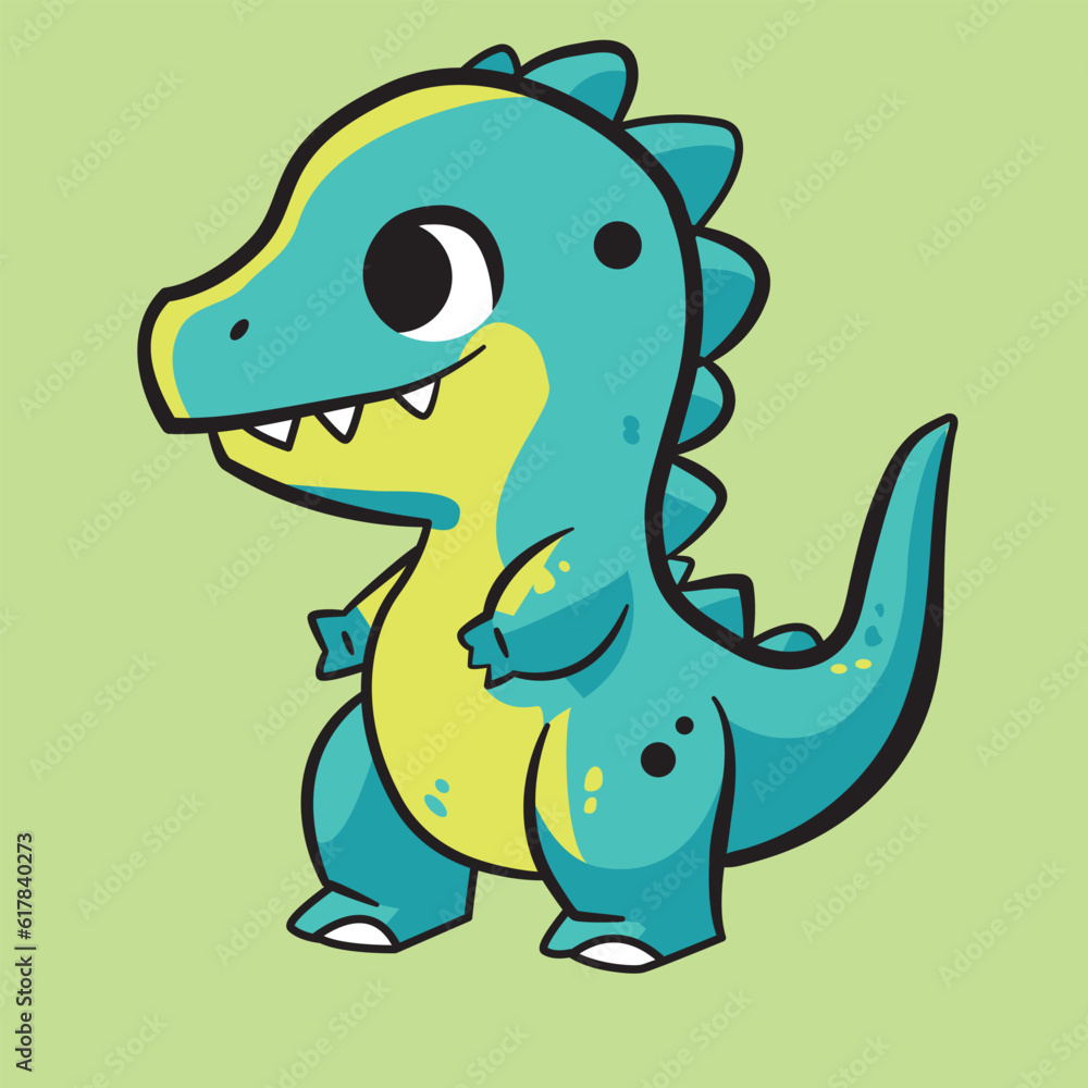 Fototapeta premium Adorable dinosaur for your design project