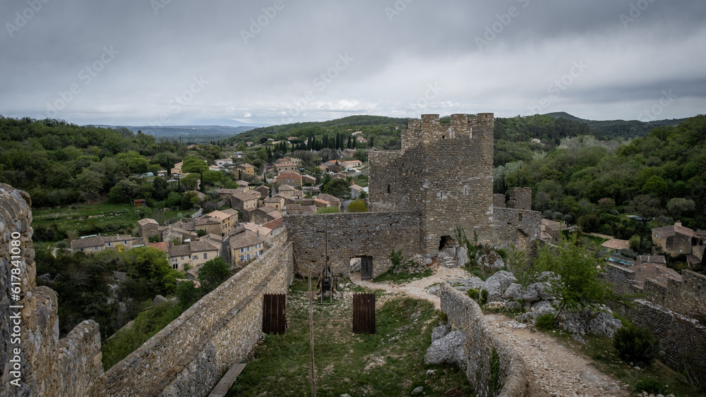 Castle with village