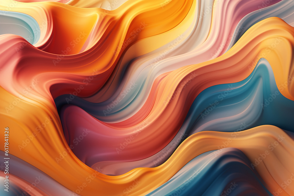 Abstract background, multicolored curved hills top view Abstract background, multicolored curved hills top view