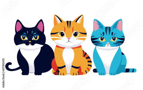 vector illustration of a cute little 