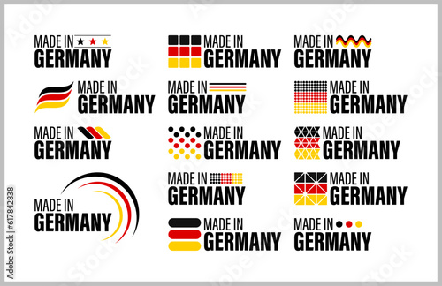 Made in Germany graphic and label set.