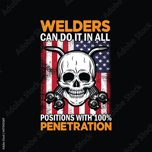 Welder T shirt vector, Welder vector, usa welder vector