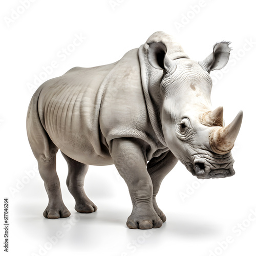 rhinoceros isolated on white background.